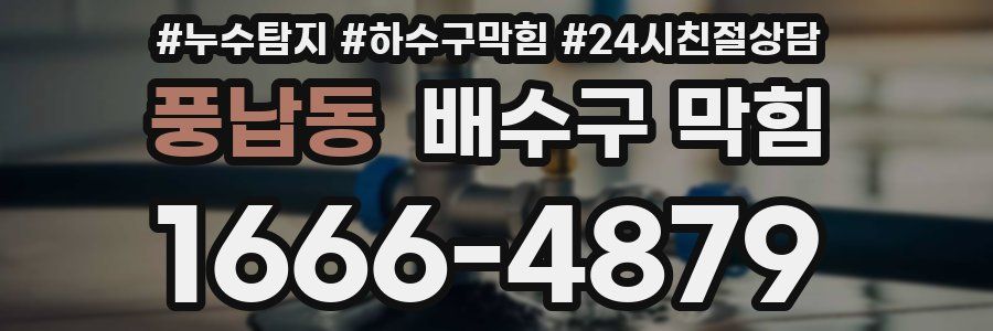 풍납동 배수구 막힘