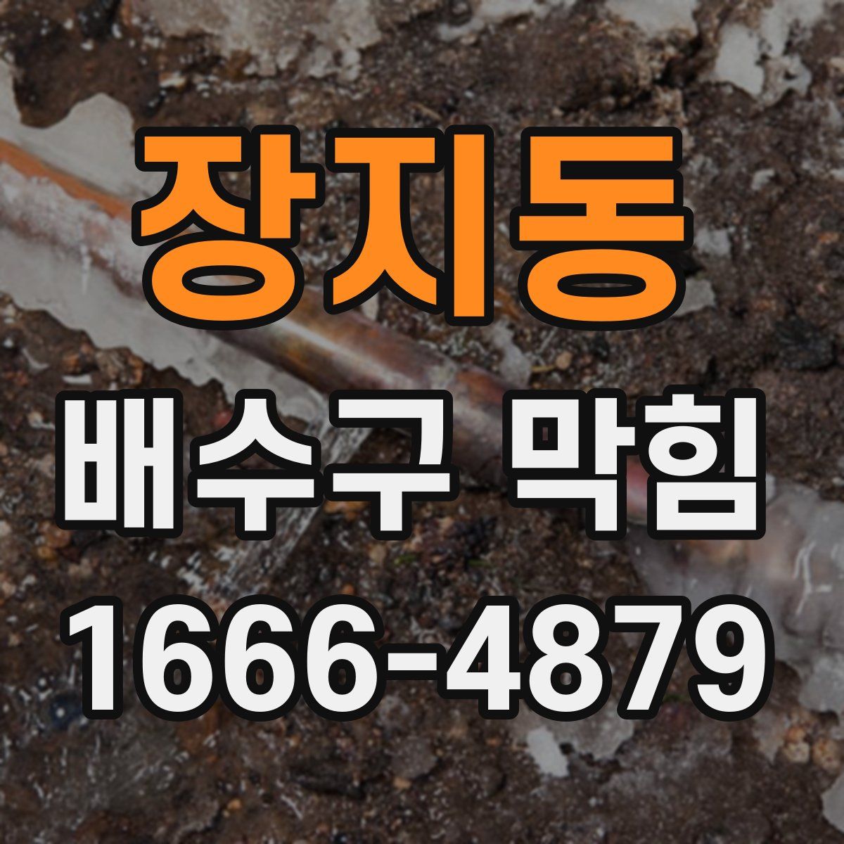장지동 배수구 막힘