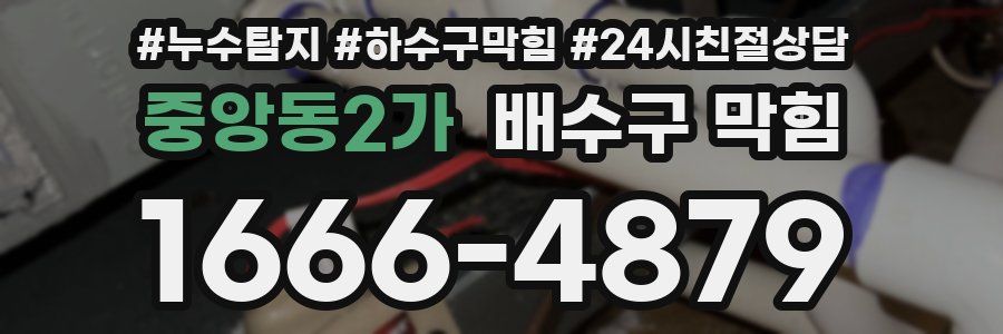중앙동2가 배수구 막힘