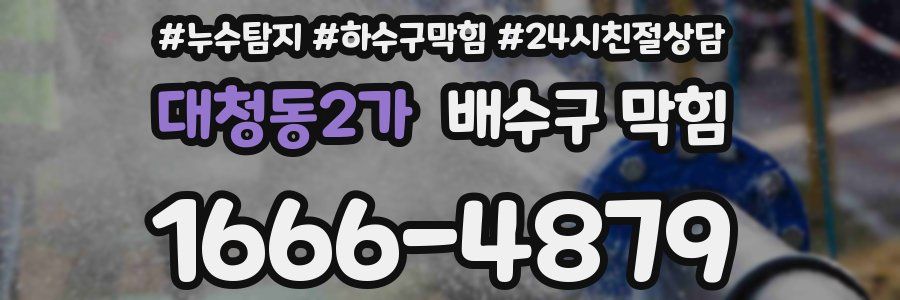 대청동2가 배수구 막힘