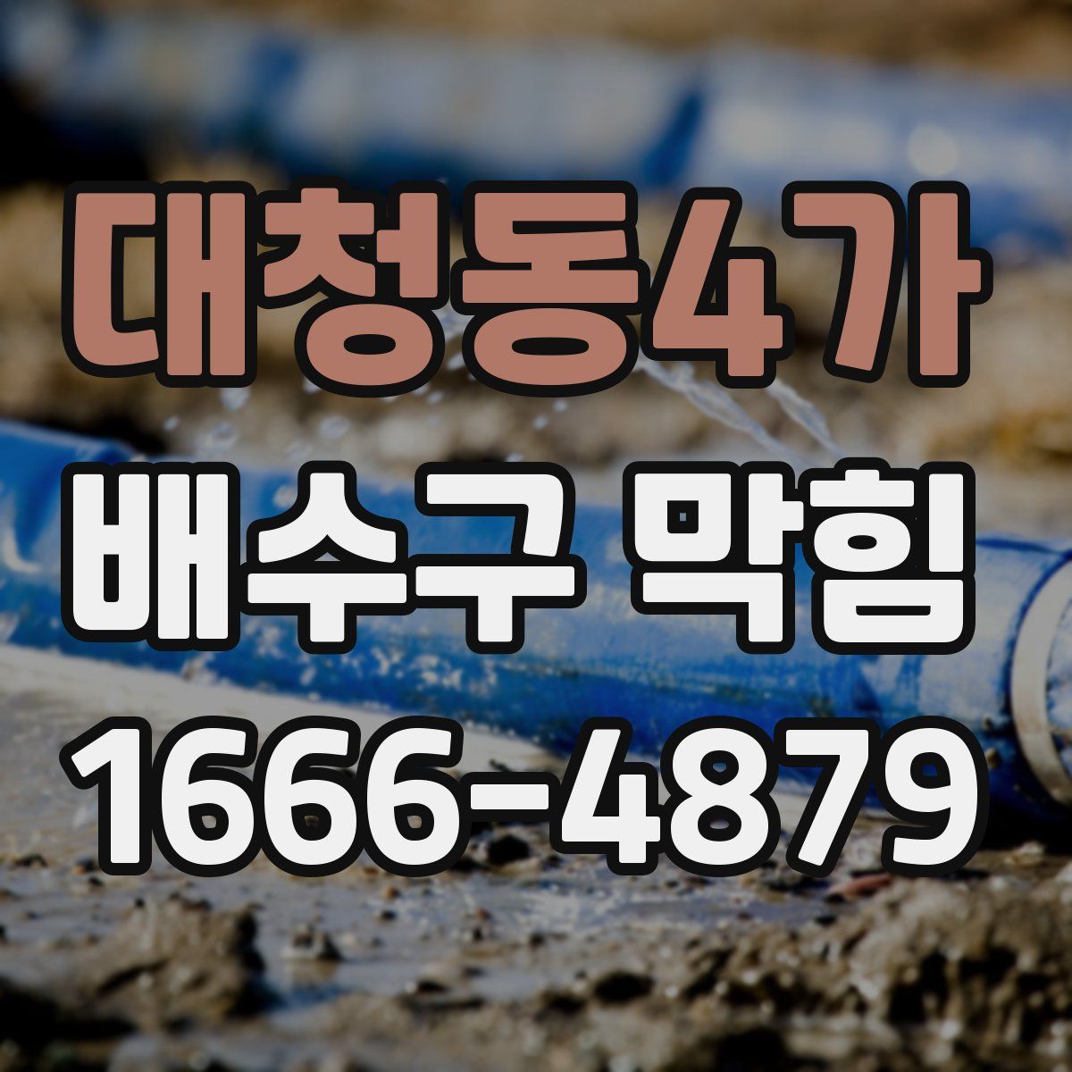 대청동4가 배수구 막힘
