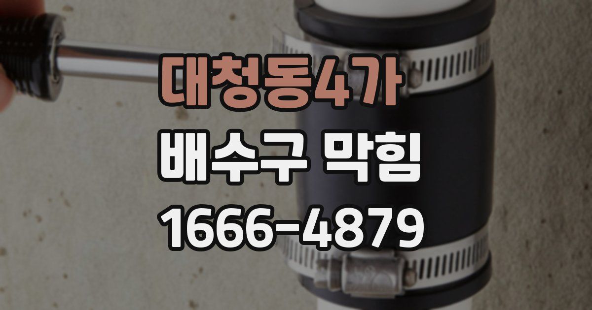 대청동4가 배수구 막힘