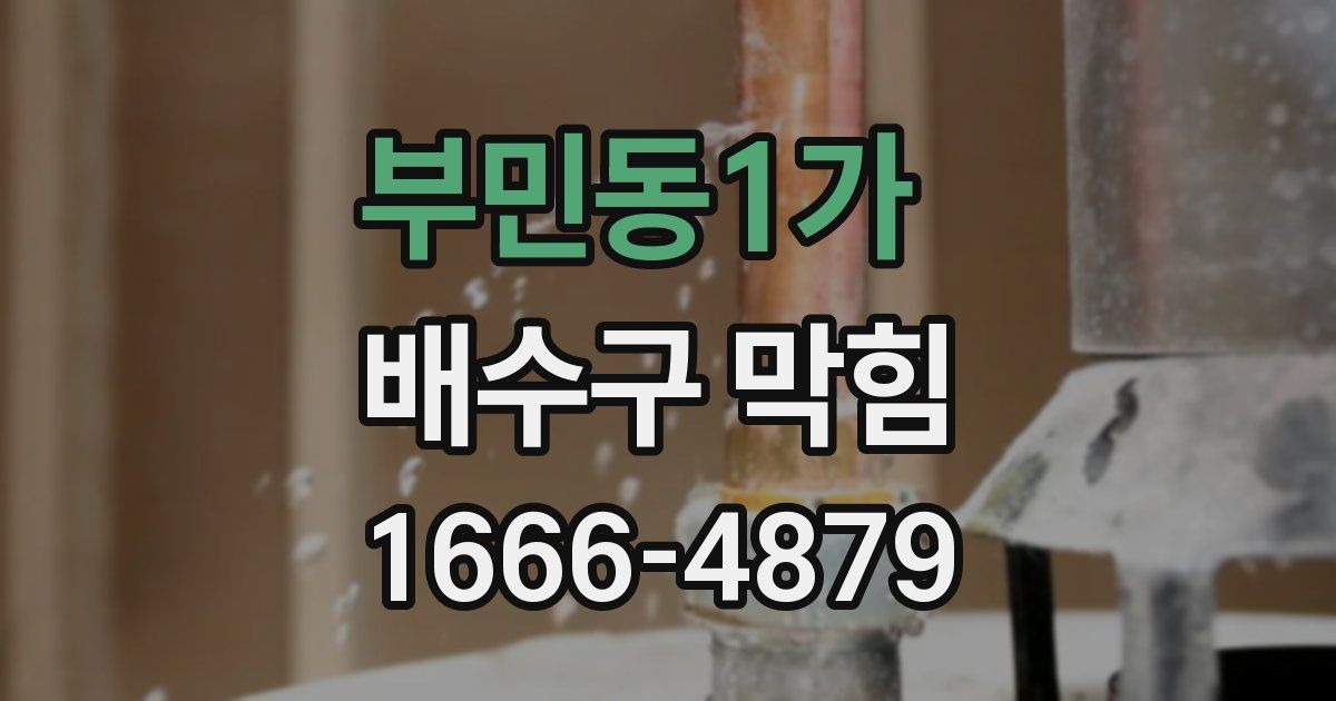 부민동1가 배수구 막힘