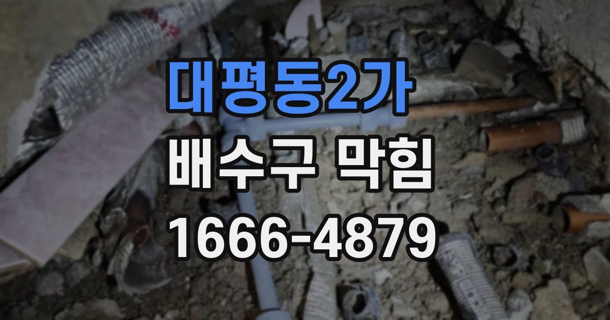 대평동2가 배수구 막힘