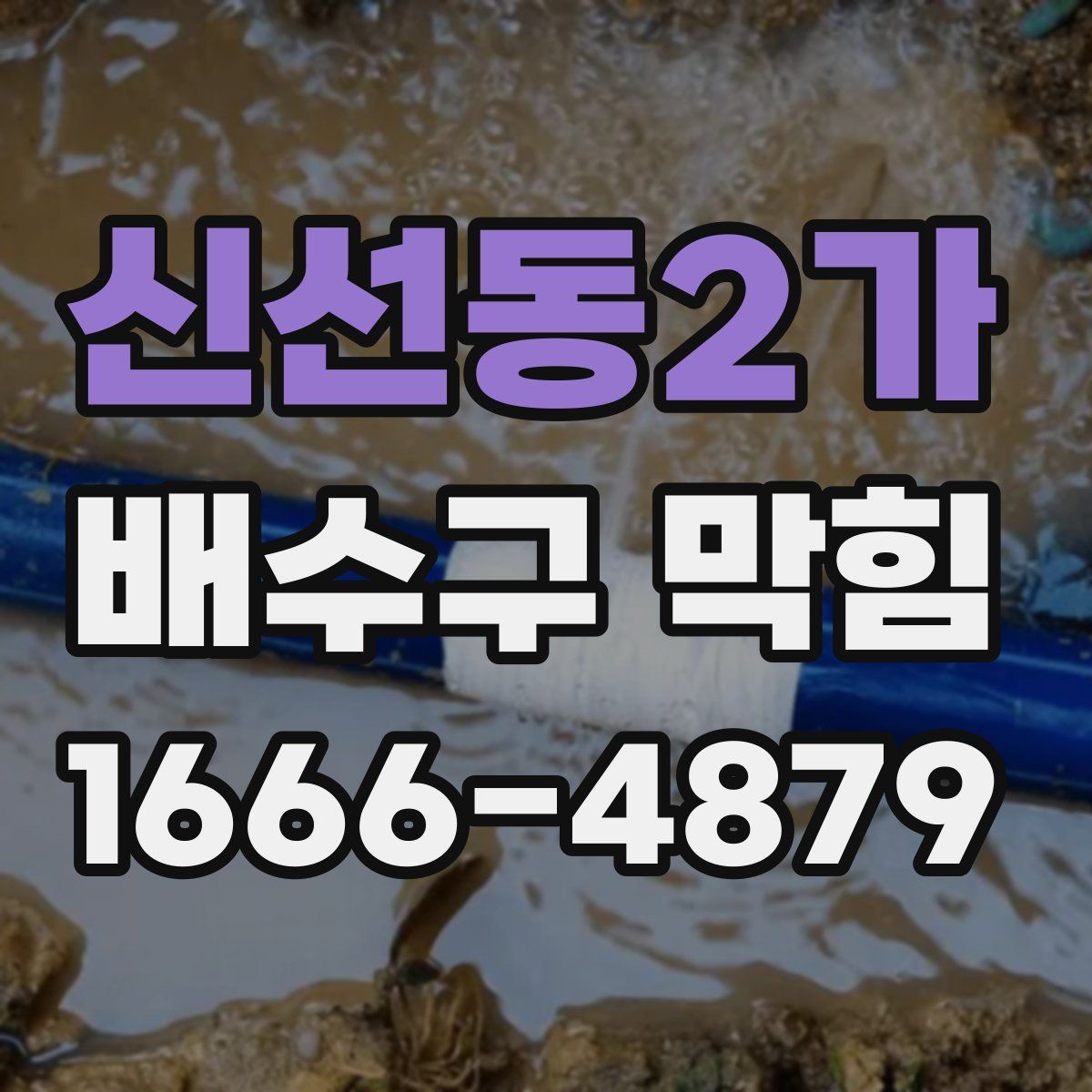 신선동2가 배수구 막힘