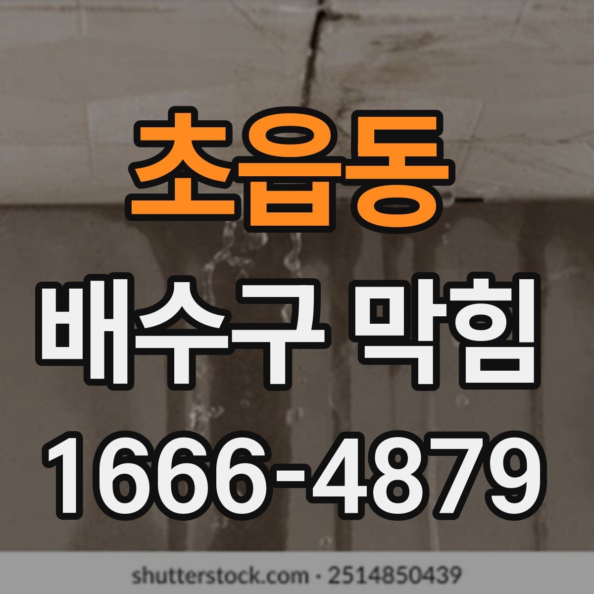 초읍동 배수구 막힘