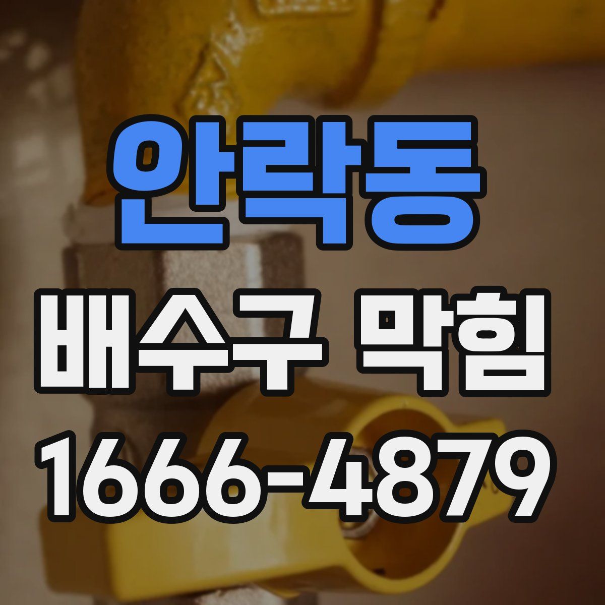 안락동 배수구 막힘