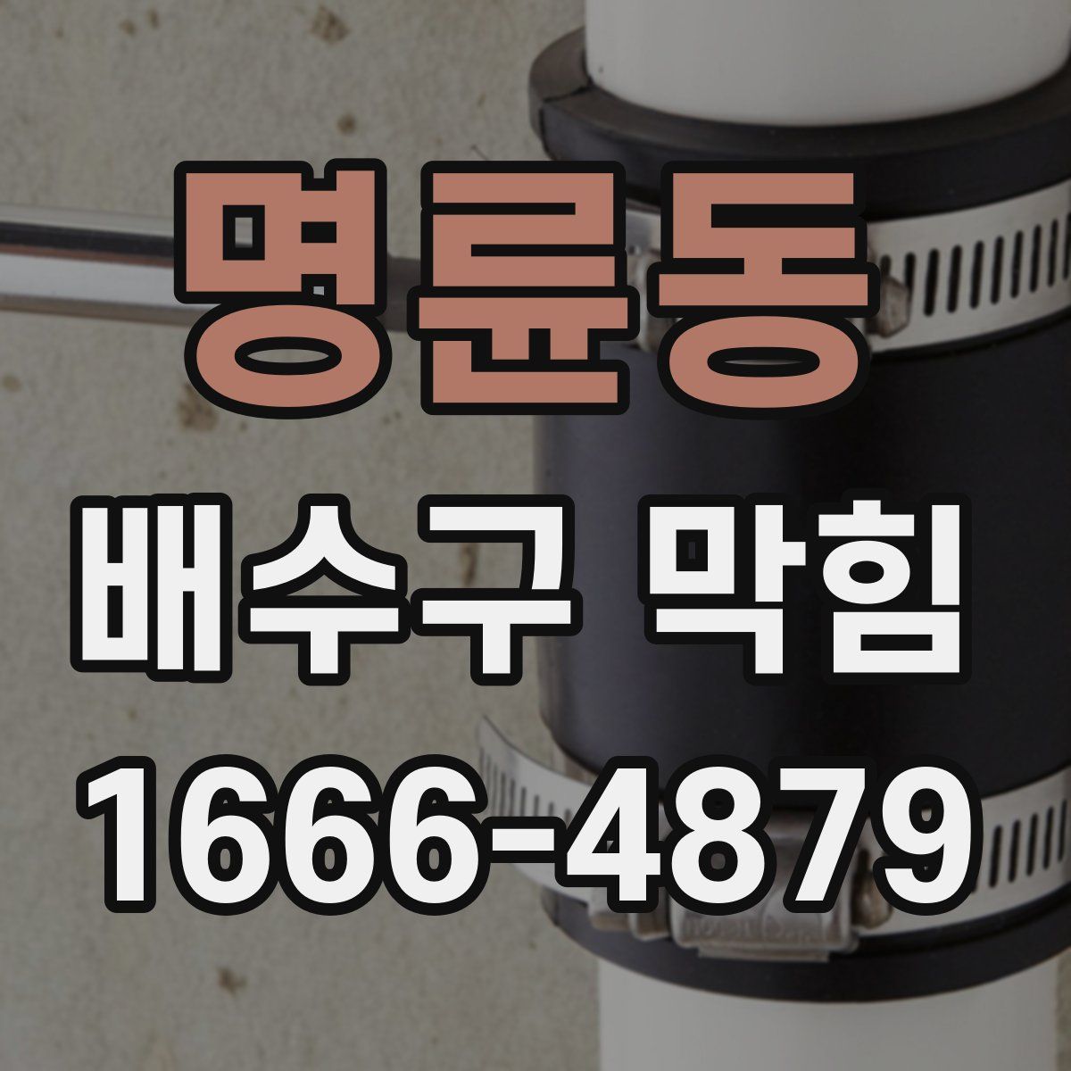 명륜동 배수구 막힘