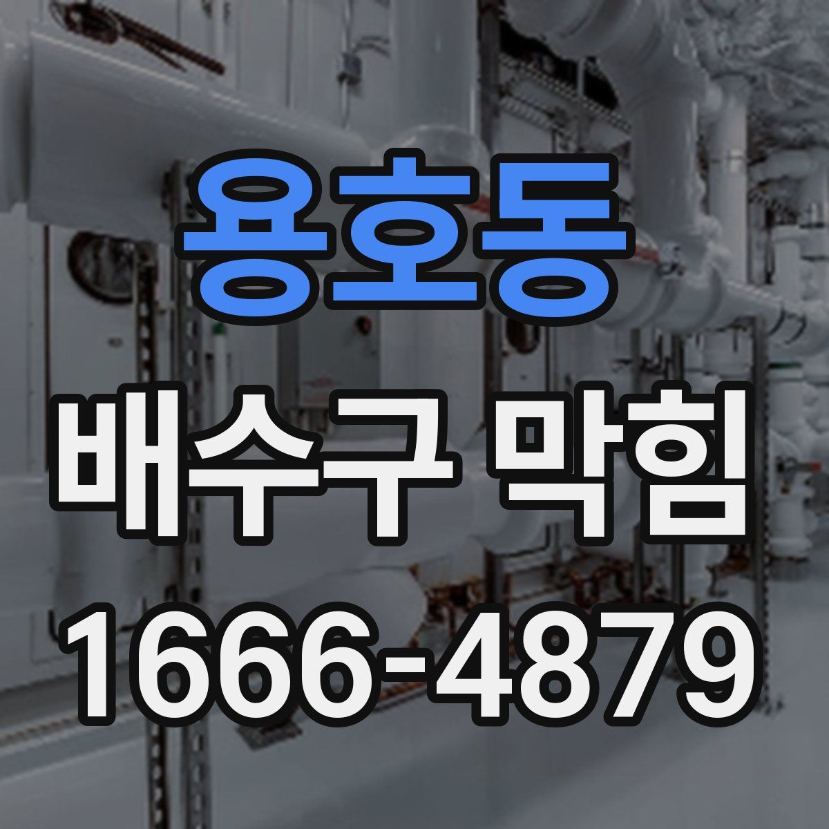 용호동 배수구 막힘