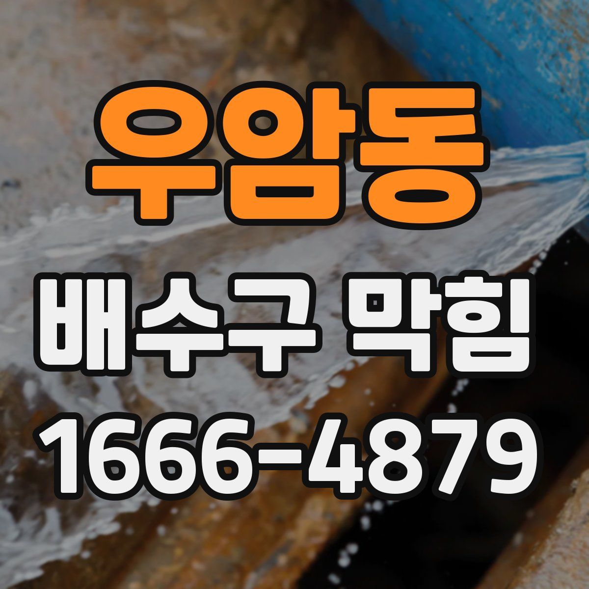 우암동 배수구 막힘