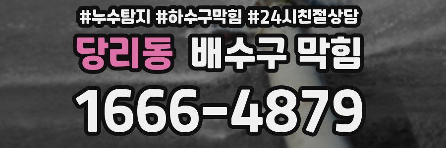 당리동 배수구 막힘
