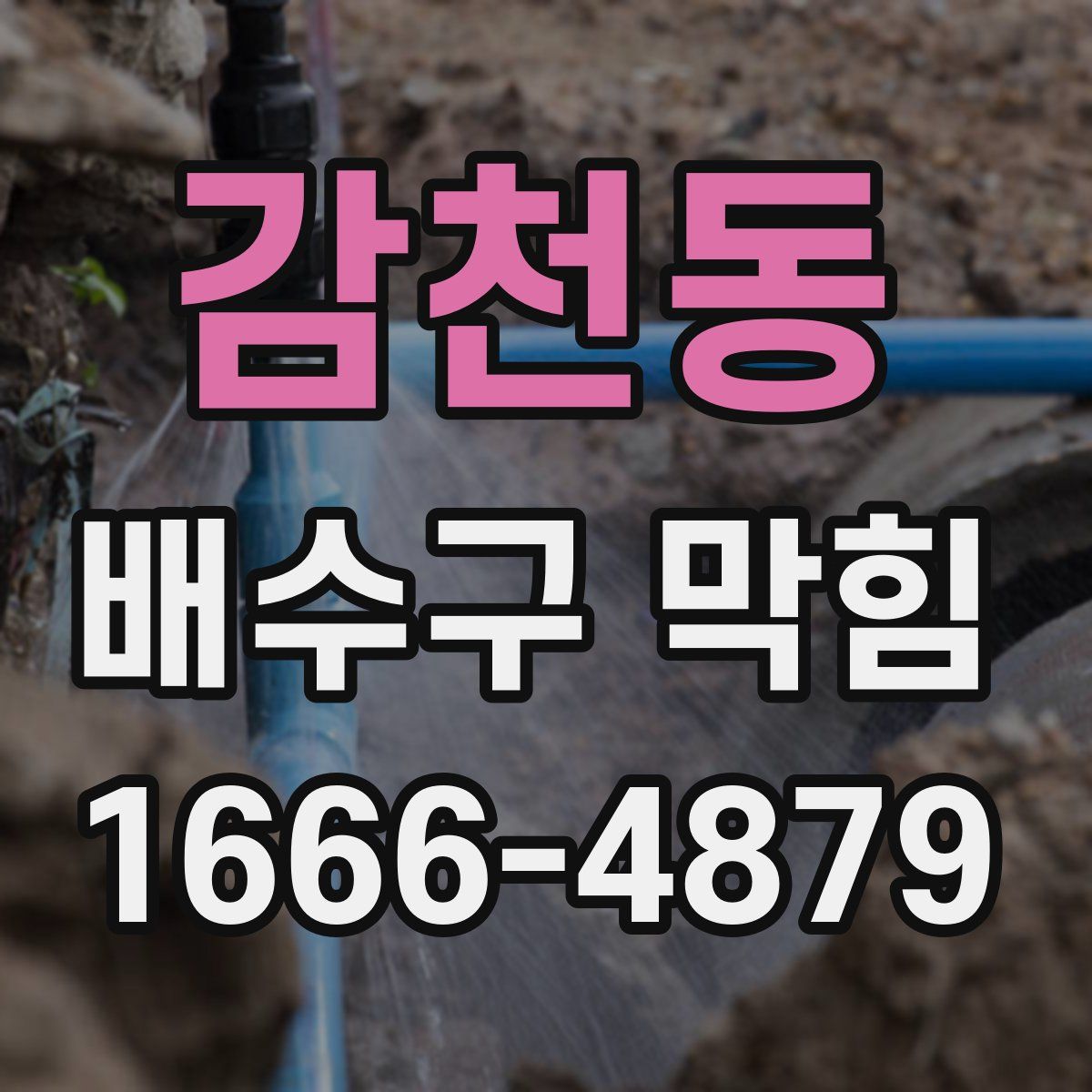 감천동 배수구 막힘
