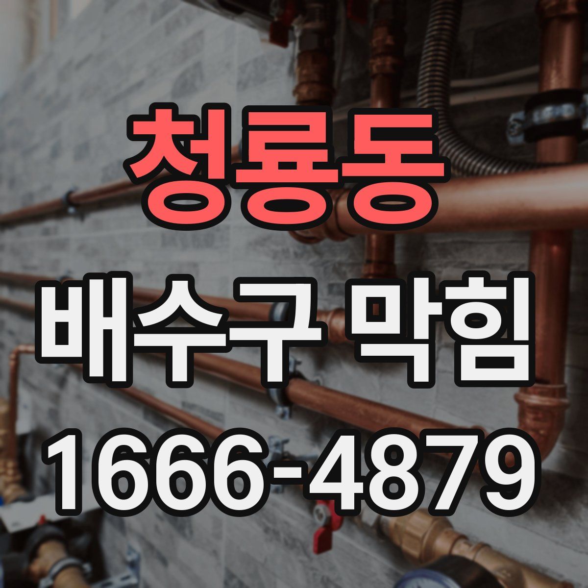 청룡동 배수구 막힘