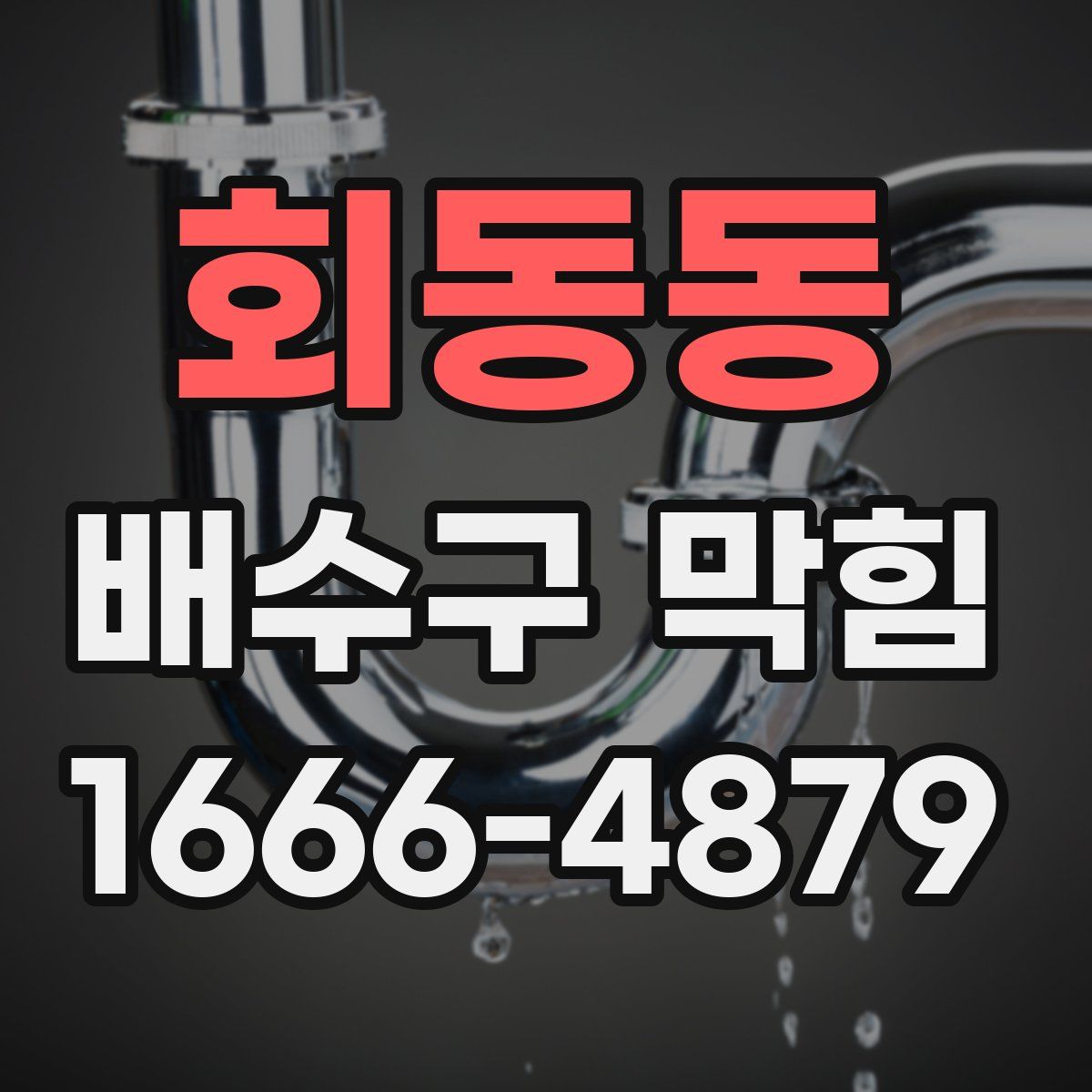 회동동 배수구 막힘