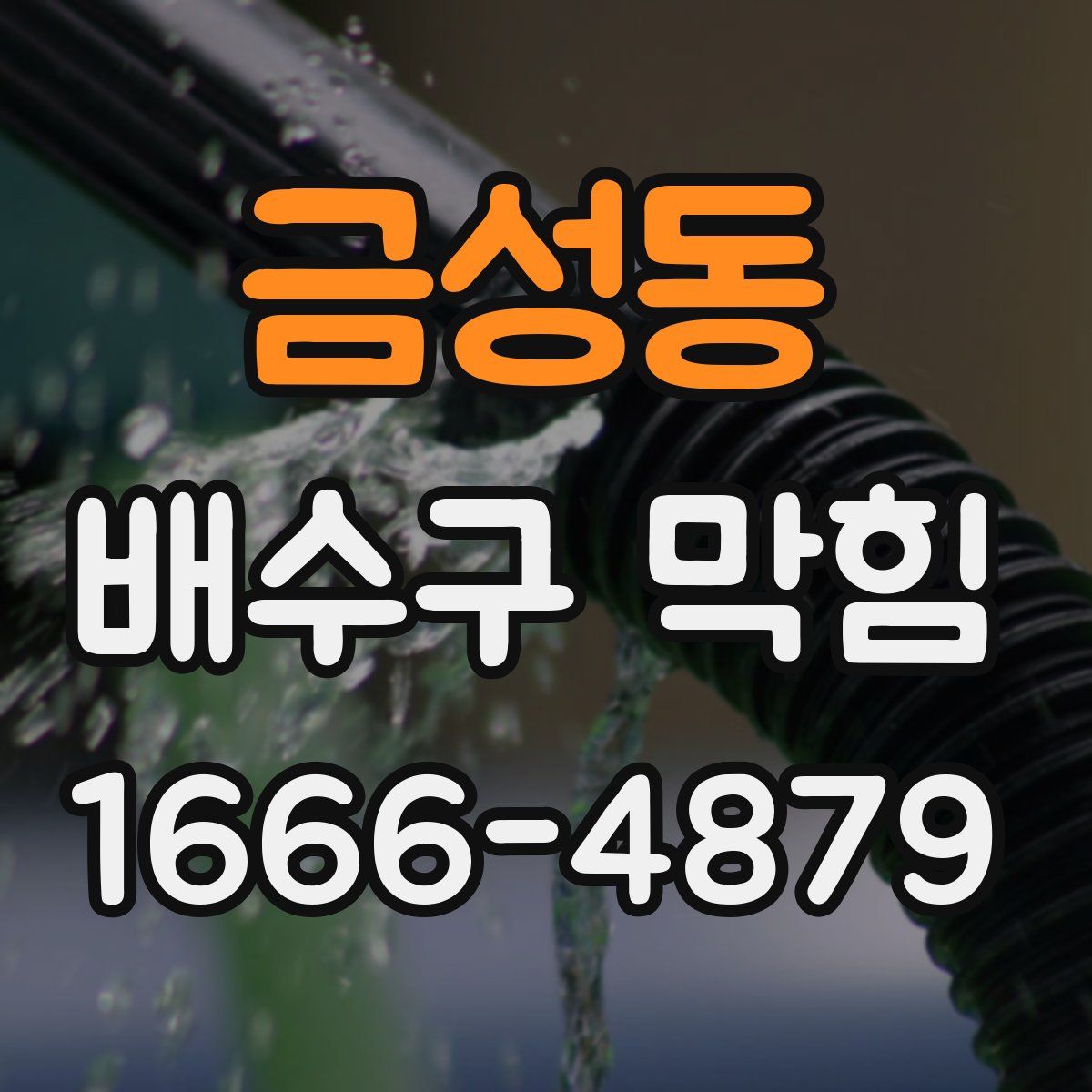 금성동 배수구 막힘