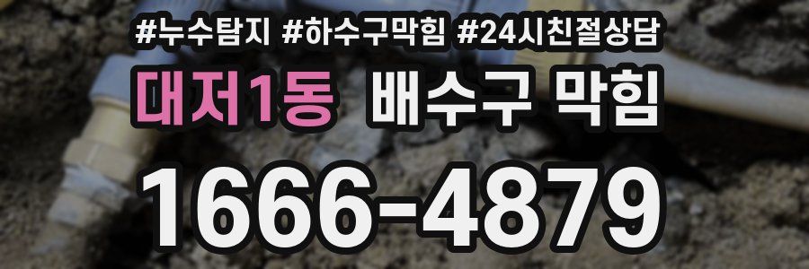 대저1동 배수구 막힘