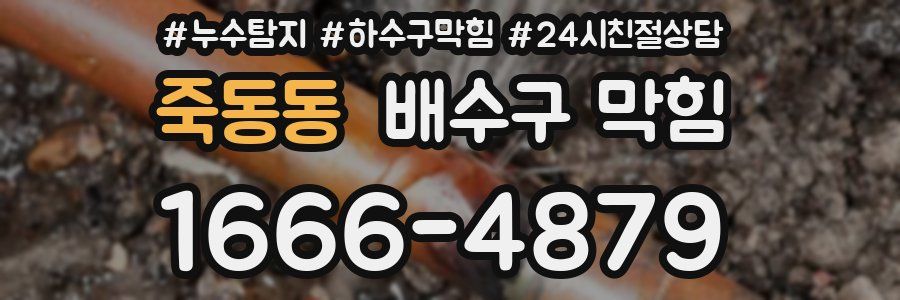 죽동동 배수구 막힘