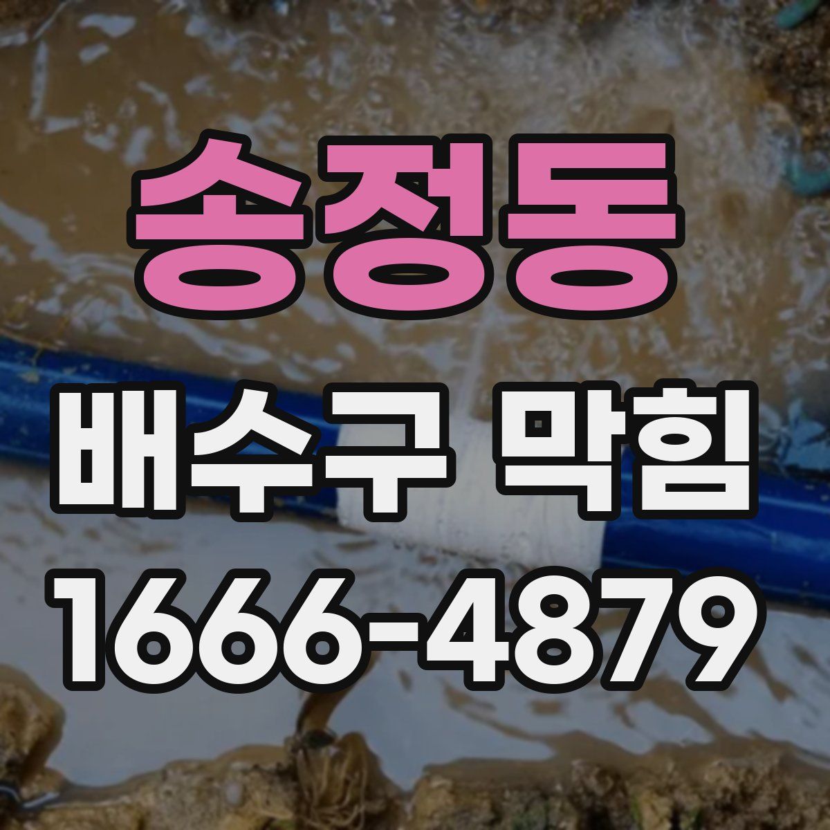 송정동 배수구 막힘