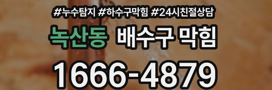 녹산동 배수구 막힘