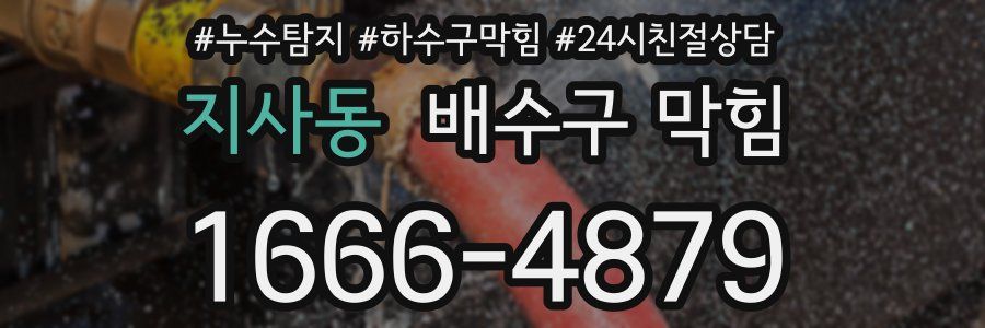 지사동 배수구 막힘
