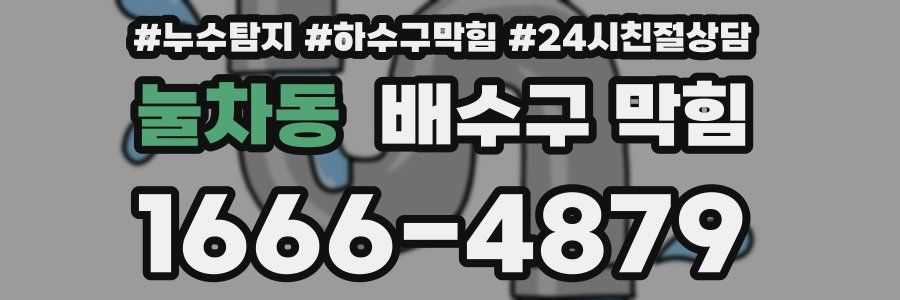 눌차동 배수구 막힘