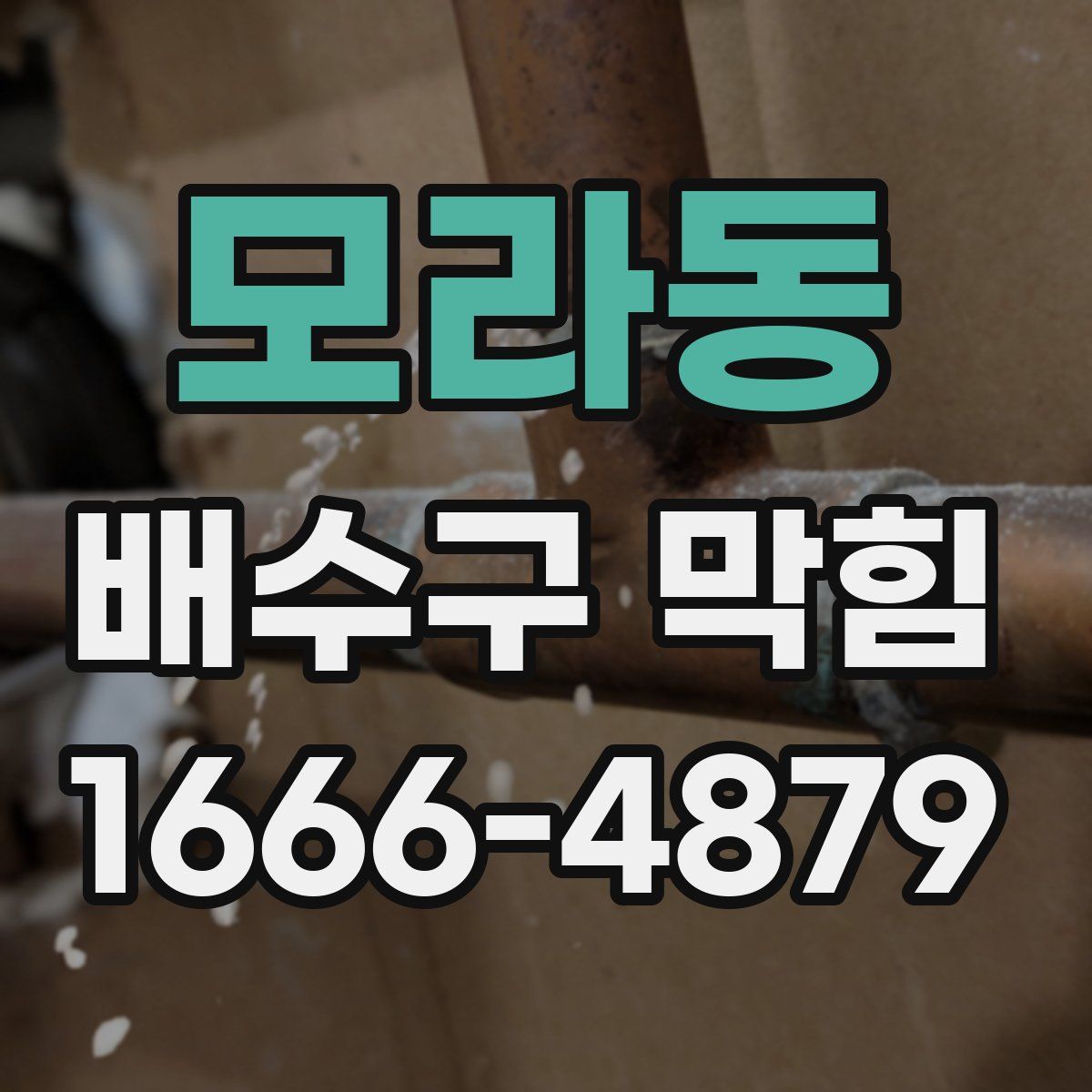 모라동 배수구 막힘