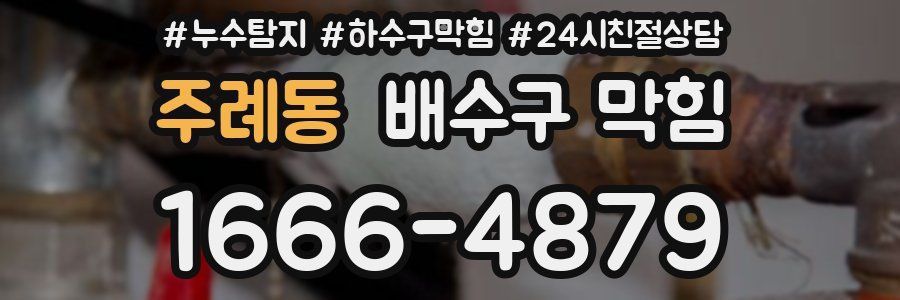 주례동 배수구 막힘