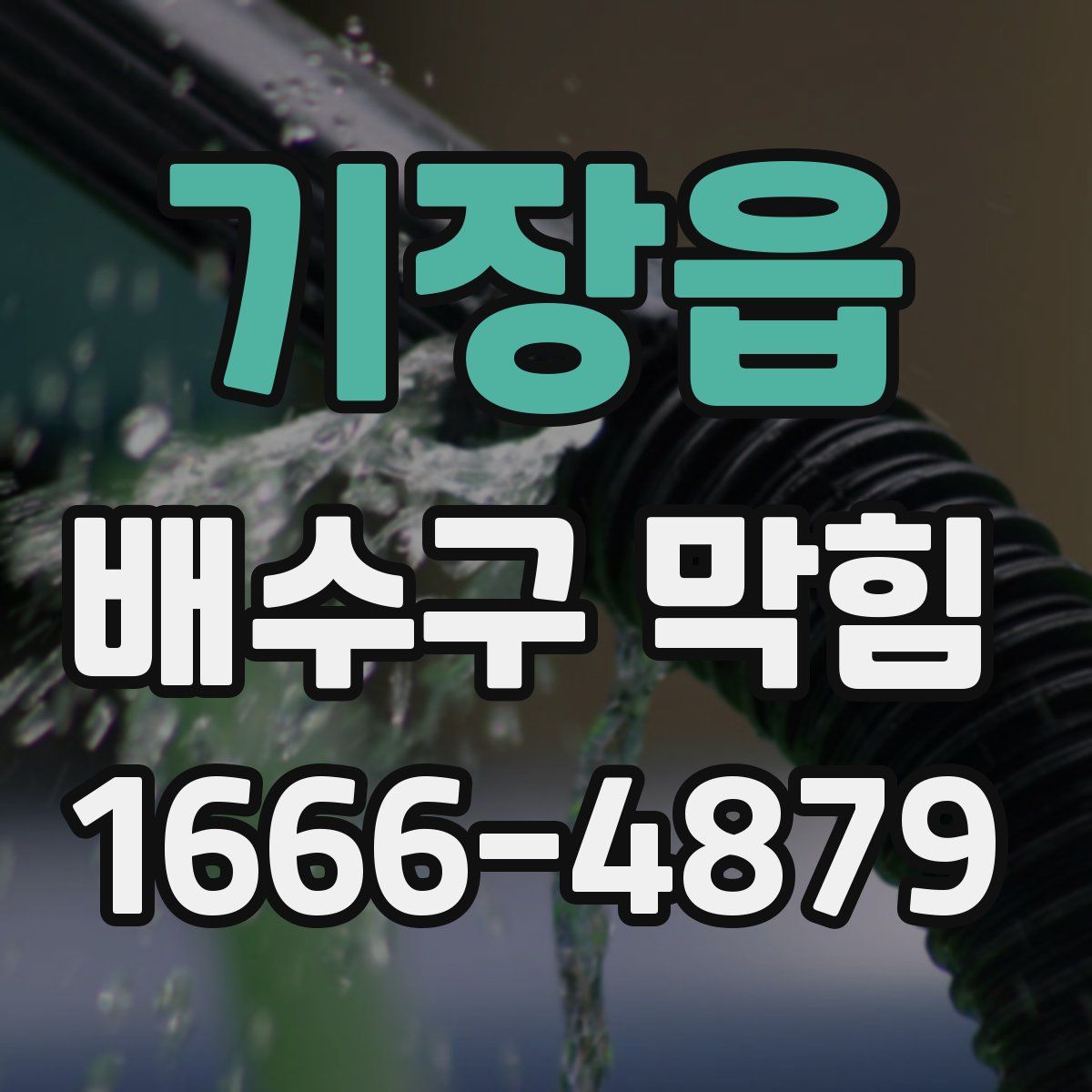기장읍 배수구 막힘
