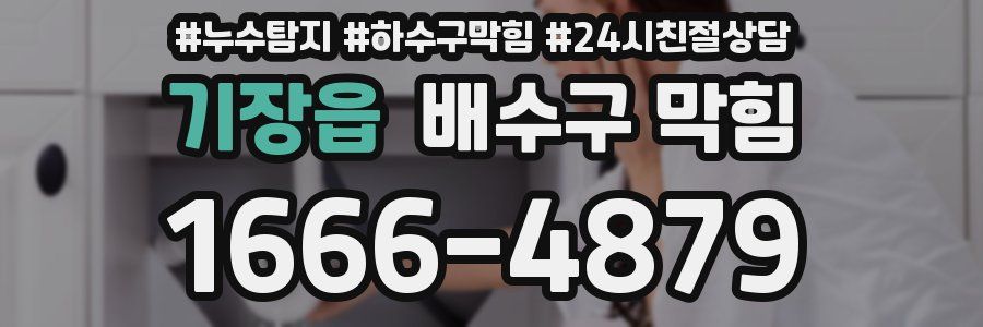 기장읍 배수구 막힘