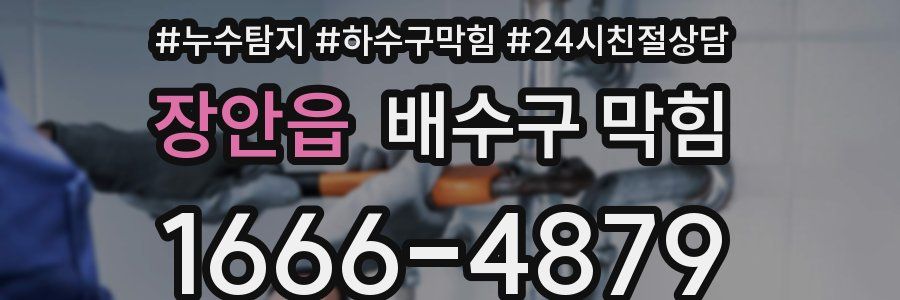 장안읍 배수구 막힘