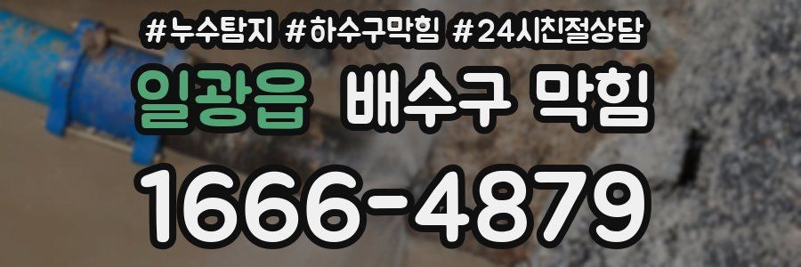 일광읍 배수구 막힘