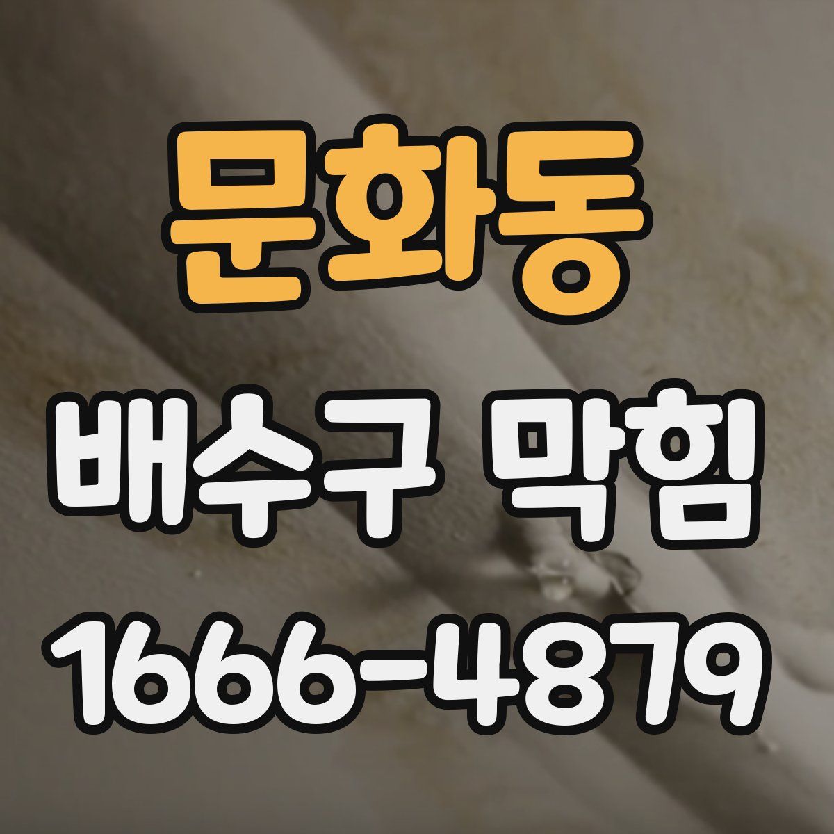 문화동 배수구 막힘