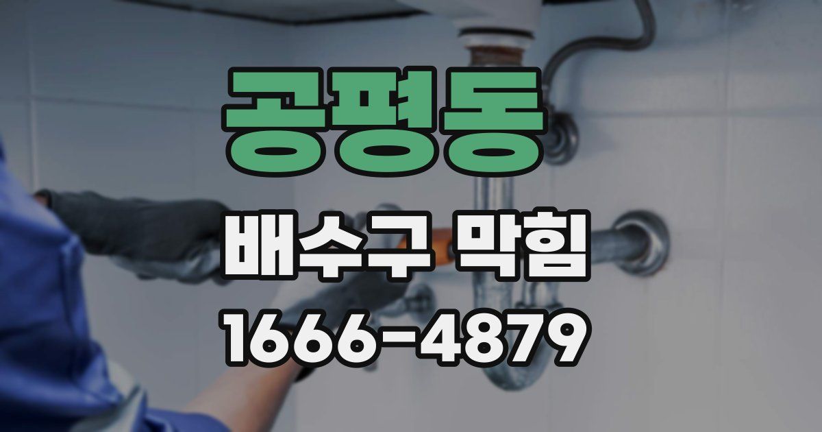공평동 배수구 막힘