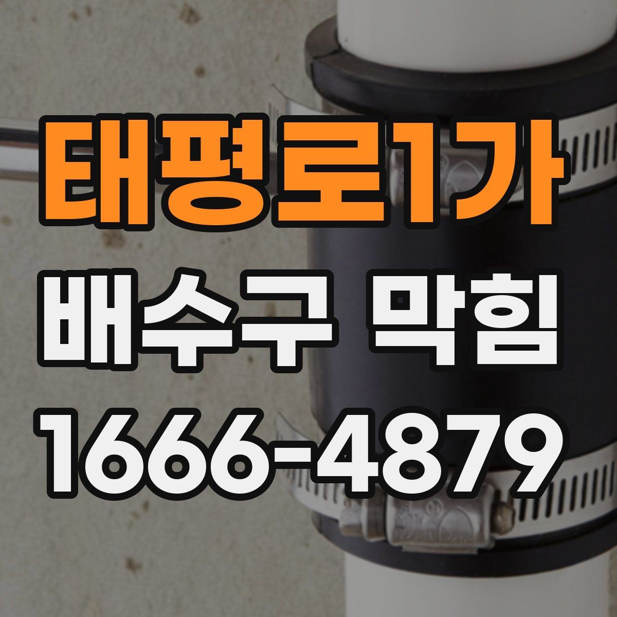 태평로1가 배수구 막힘