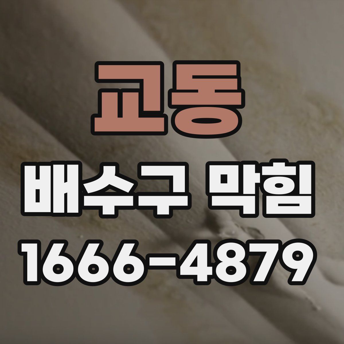 교동 배수구 막힘