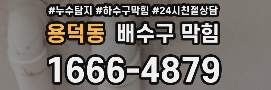 용덕동 배수구 막힘