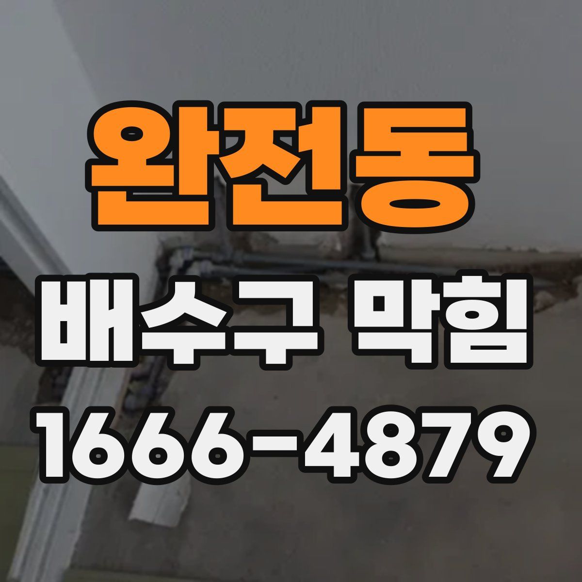 완전동 배수구 막힘
