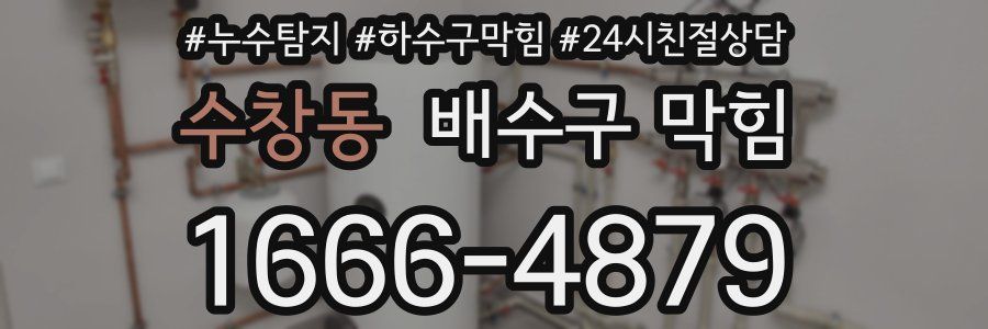수창동 배수구 막힘