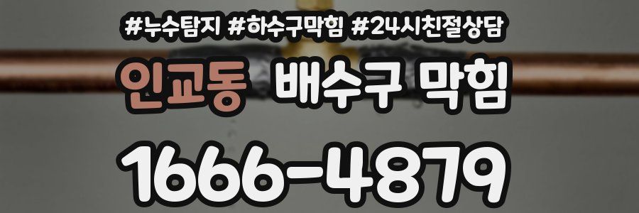 인교동 배수구 막힘