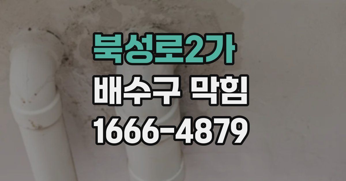 북성로2가 배수구 막힘