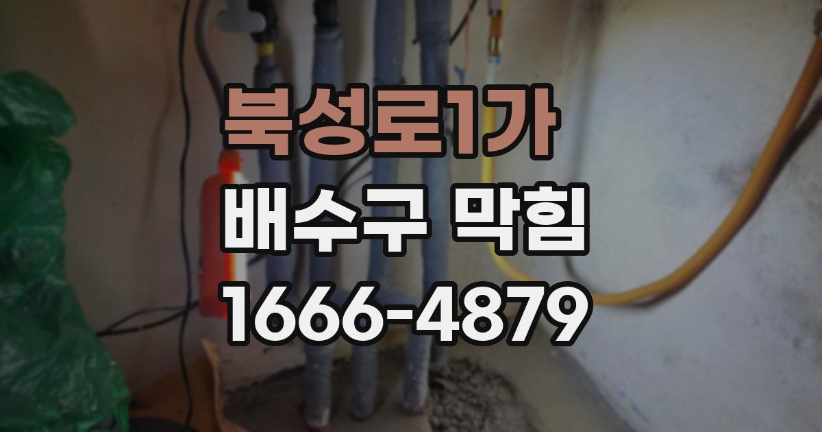 북성로1가 배수구 막힘