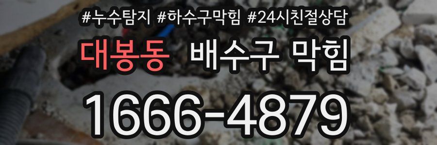 대봉동 배수구 막힘