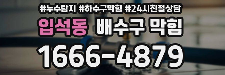 입석동 배수구 막힘