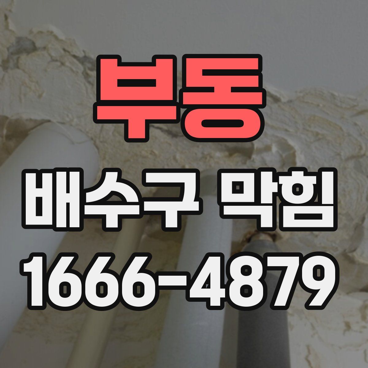부동 배수구 막힘