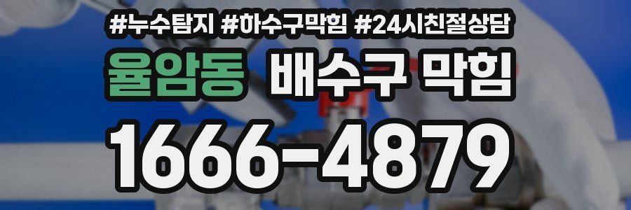율암동 배수구 막힘