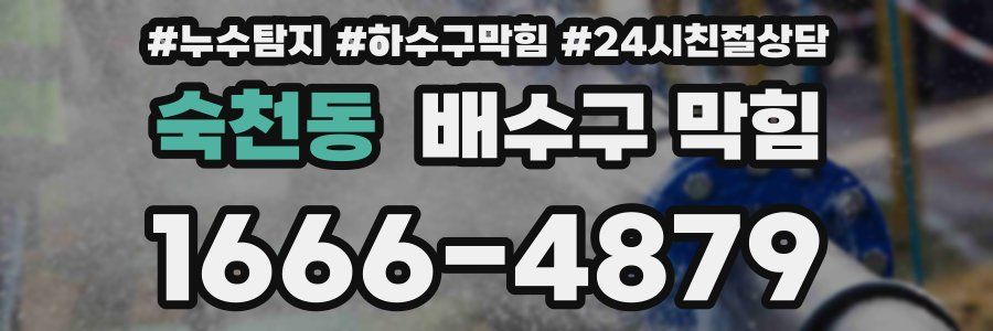숙천동 배수구 막힘