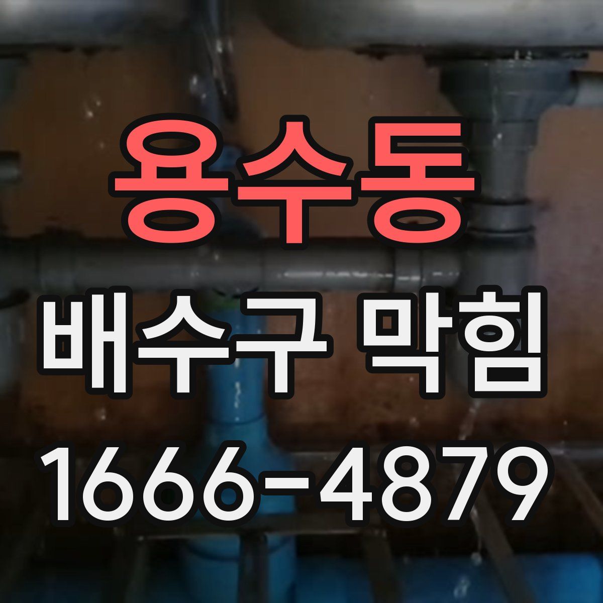 용수동 배수구 막힘