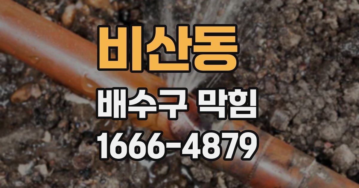 비산동 배수구 막힘