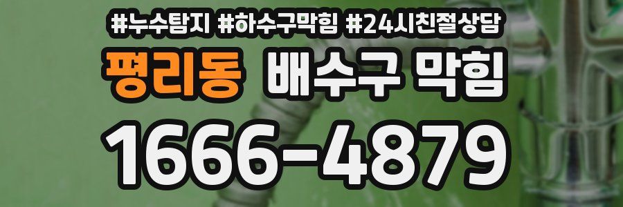 평리동 배수구 막힘