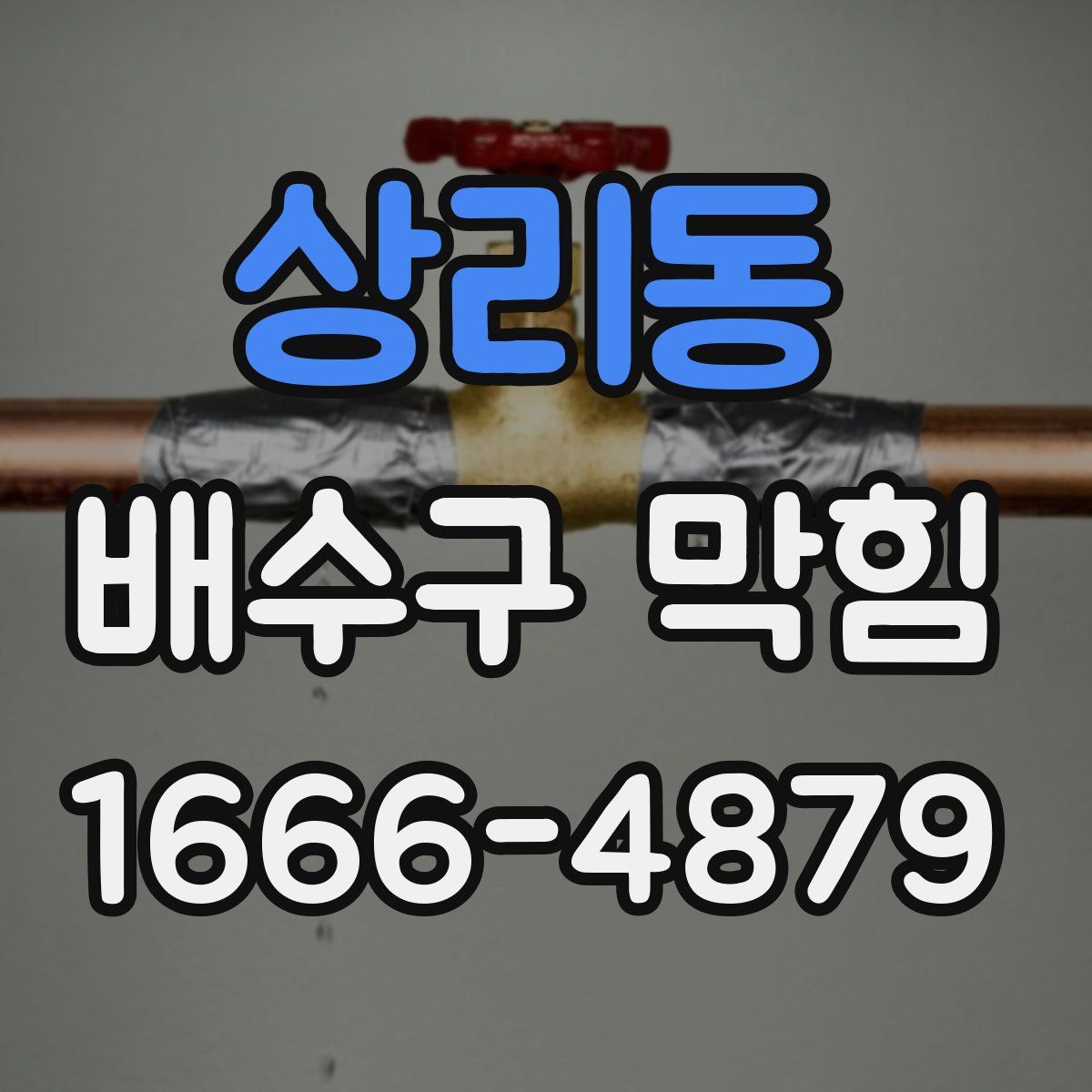 상리동 배수구 막힘